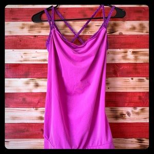 Lucy Adult XS built in bra top with loose tank top